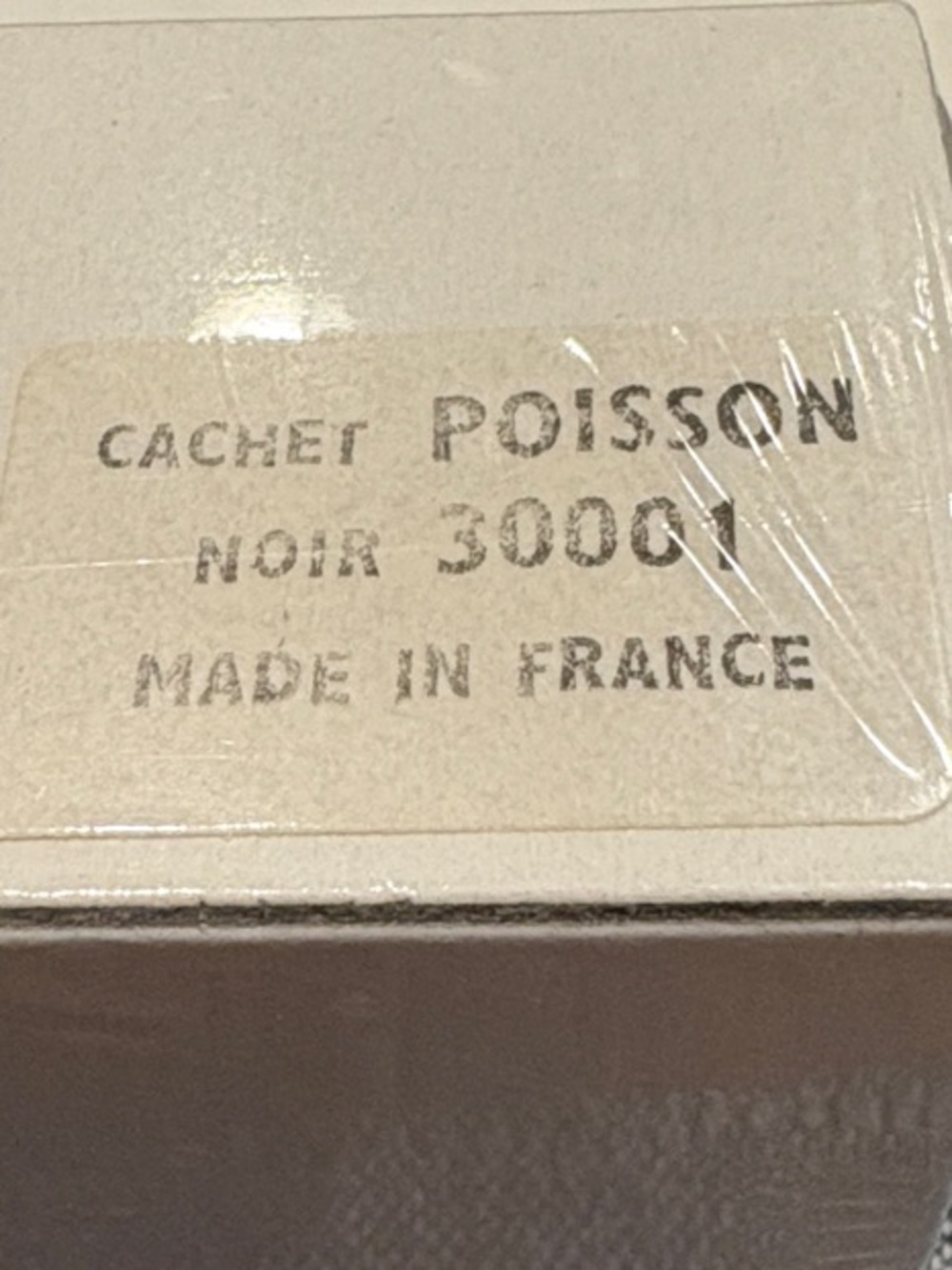 Lalique Noir Box Label — Black